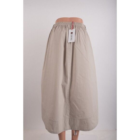 Zara Srpls Womans Midi Skirt Size M Tan brown button sides 2816/081 NWT - Picture 4 of 6